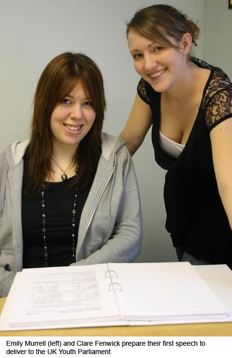 Emily Murrell MYP (left) and her deputy, Clare Fenwick